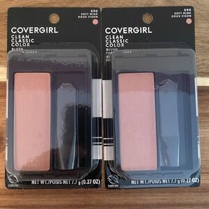 COVERGIRL Clean Classic Color Soft Mink 590 Blush Lot Of 2 New